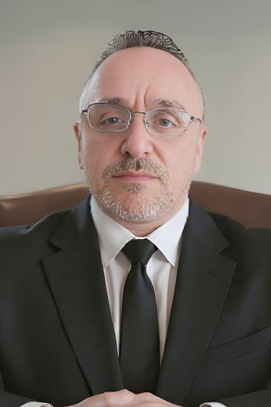 Instructor at desk